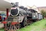 Century-old cogwheel railroad and antique station in Da Lat